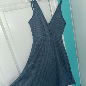 SHEIN Blue Textured Dress